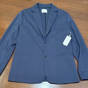 STYLUS Men's Navy Modern Fit Sports Coat Blazer in "Blue Nights" color